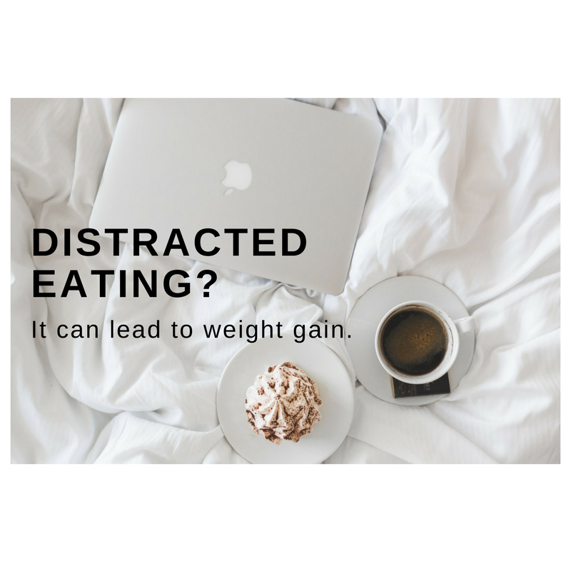 Distracted eating can make you eat more now...and weight gain later! bit.ly/2xoFYrW