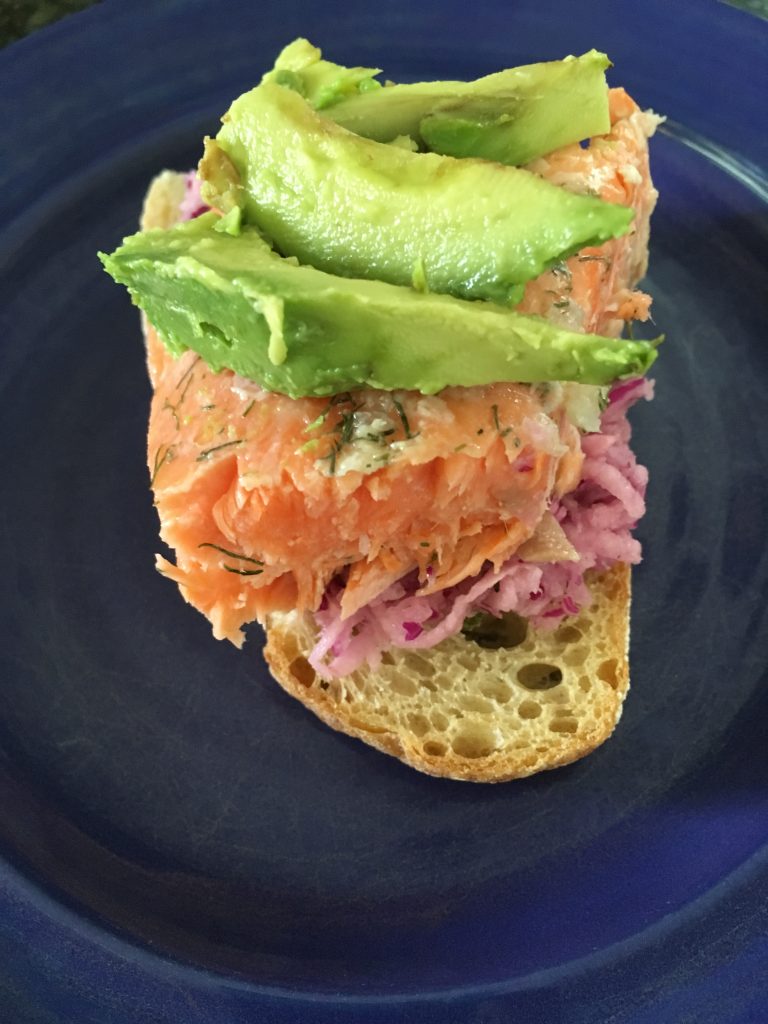 Get the recipe for Steelhead Trout with Jicama Slaw on www.eatrightmama.com: http://bit.ly/2hT6tiG