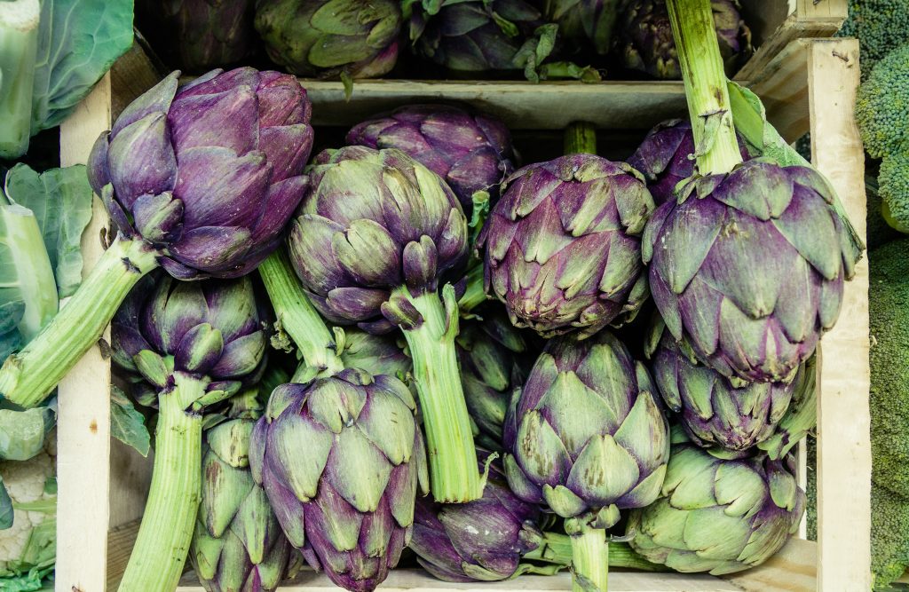 artichokes are a great way to get more high fiber foods in your diet.